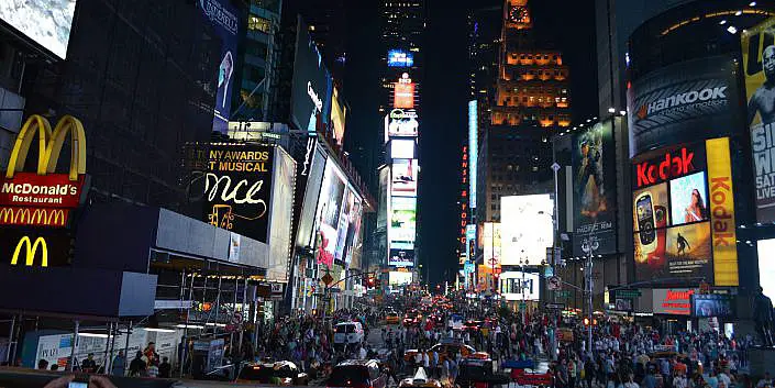 times square bei nacht