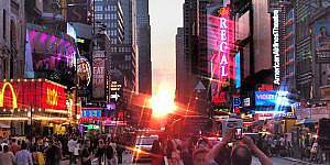 times square sonnenuntergang